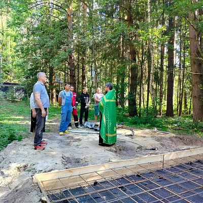 В деревне Мериново Семеновского округа состоялся молебен перед началом строительства часовни в честь прп. Сергия Радонежского