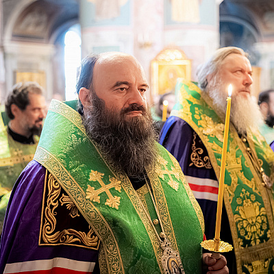 Епископ Городецкий и Ветлужский Парамон сослужил Святейшему Патриарху Московскому и всея Руси Кириллу на Божественной литургии в Серафимо-Дивеевском монастыре