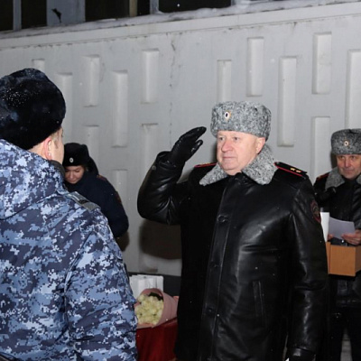 Клирик Нижегородской епархии принял участие во встрече сводного отряда полиции, вернувшегося из длительной командировки 