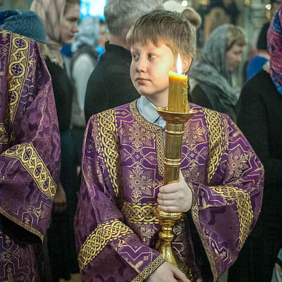 В день Торжества Православия епископ Городецкий и Ветлужский Августин совершил Божественную литургию в Феодоровском кафедральном соборе Городца
