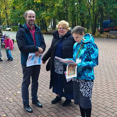 В Сарове состоялась миссионерская акция, посвященная празднику Воздвижения Креста Господня