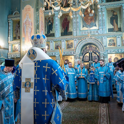 В престольный праздник Городецкого Феодоровского мужского монастыря епископ Городецкий и Ветлужский Парамон совершил Божественную литургию