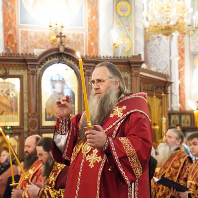 Епископ Городецкий и Ветлужский Парамон сослужил Главе Нижегородской митрополии в Александро-Невском кафедральном соборе Нижнего Новгорода
