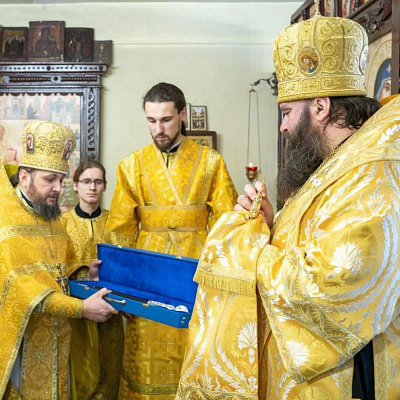 Епископ Городецкий и Ветлужский Парамон совершил Божественную литургию в храме святителя Николая Чудотворца в п. ст. Тарасиха