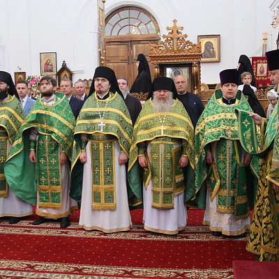 Управляющий Нижегородской епархией сослужил Патриаршему экзарху всея Беларуси на Божественной литургии в Спасо-Евфросиниевском монастыре Полоцка