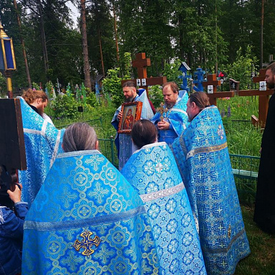 Соборное богослужение в день Празднования Владимирской иконы Божией Матери в Светлом