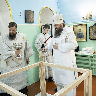 Епископ Городецкий и Ветлужский Парамон совершил Великое освящение храма преподобного Серафима Саровского р.п. Пижма Тоншаевского муниципального округа