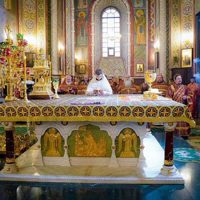 Епископ Городецкий и Ветлужский Парамон сослужил Главе Нижегородской митрополии в Александро-Невском кафедральном соборе Нижнего Новгорода