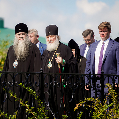 Святейший Патриарх Кирилл посетил Канавку Пресвятой Богородицы в Серафимо-Дивеевском монастыре
