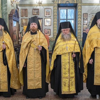 В канун Прощеного воскресенья епископ Городецкий и Ветлужский Парамон совершил Всенощное бдение в Городецком Феодоровском мужском монастыре