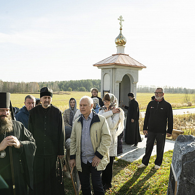 Епископ Городецкий и Ветлужский Парамон совершил освящение часовенного столба в д. Речная