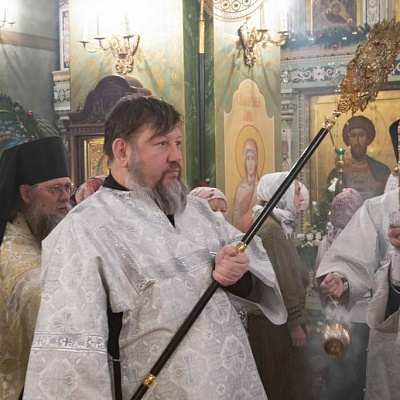 В праздник Крещения епископ Городецкий и Ветлужский Августин совершил Литургию и Чин великого освящения воды