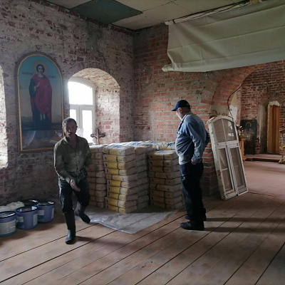 Очередной этап в деле возрождения Троицкого храма д. Богоявление Семеновского благочиния