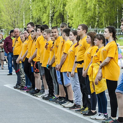 8.05.2016-Финиш веломарафон "Наследники Победы" в г.Городце. Реконструкция боя ВОВ. Фото Сергея Багрецова.