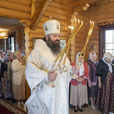 Епископ Городецкий и Ветлужский Парамон совершил Великое освящение храма в честь святого пророка Божия Илии п. Уста