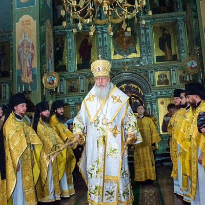 В день памяти князя Владимира епископ Городецкий и Ветлужский Августин совершил Божественную литургию в Городецком кафедральном соборе