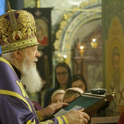 Епископ Городецкий и Ветлужский Августин совершил Божественную литургию в Городецком Феодоровском мужском монастыре