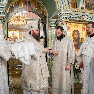 В праздник Крещения Господня епископ Городецкий и Ветлужский Парамон совершил Божественную литургию в Городецком Феодоровском мужском монастыре