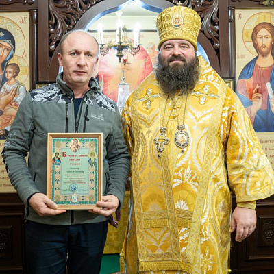 Епископ Городецкий и Ветлужский Парамон совершил Божественную литургию в храме святителя Николая Чудотворца в п. ст. Тарасиха