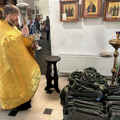 Благочинный Сокольского округа совершил чин освящения иконы святого великомученика Димитрия Солунского