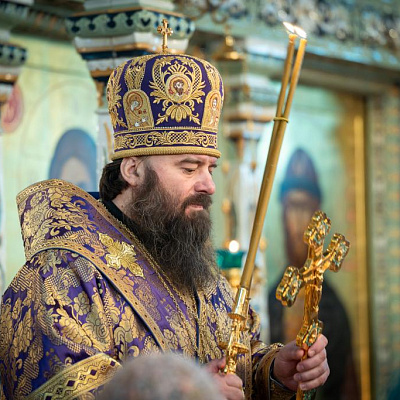 В праздник Торжества Православия епископ Городецкий и Ветлужский Парамон совершил Литургию свт. Василия Великого в Городецком Феодоровском мужском монастыре
