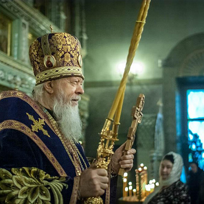 В день Торжества Православия епископ Городецкий и Ветлужский Августин совершил Божественную литургию в Феодоровском кафедральном соборе Городца