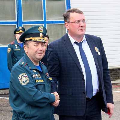 Помощник благочинного округа Арзамасского района принял участие в торжестве к 40-летию пожарно-спасательного отряда