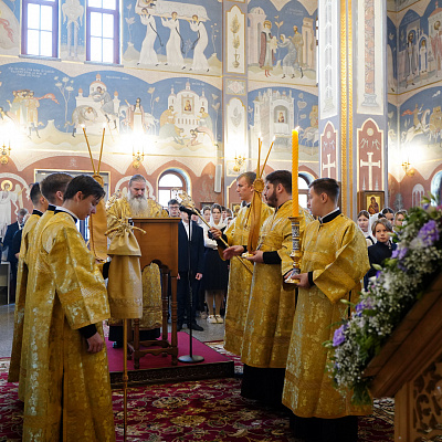 Митрополит Георгий совершил Божественную литургию в Феодоровском храме Нижнего Новгорода