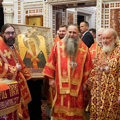 Епископ Городецкий и Ветлужский Парамон сослужил Святейшему Патриарху Московскому и всея Руси Кириллу на Божественной литургии в Храме Христа Спасителя в Москве