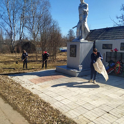 Тематическая трудовая акция, «Наследники Победы» прошла 25 апреля 2023 года в Тонкинском муниципальном округе