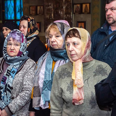 В праздник Сретения Господня епископ Городецкий и Ветлужский Августин совершил Божественную литургию в Феодоровском кафедральном соборе Городца