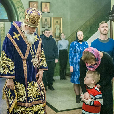 В день Торжества Православия епископ Городецкий и Ветлужский Августин совершил Божественную литургию в Феодоровском кафедральном соборе Городца