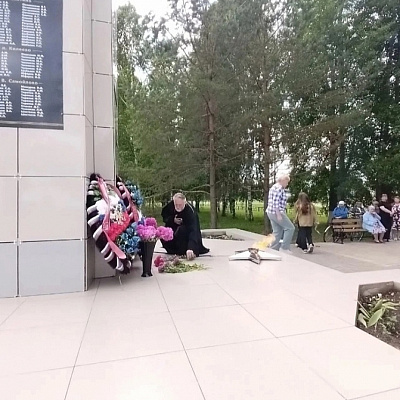Настоятель храма в честь Казанской иконы Божией Матери с. Роженцово принял участие в митинге, посвященном Дню памяти и скорби