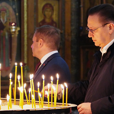 Первый заместитель главы администрации президента Республики Беларусь Владимир Перцов посетил Александро-Невский кафедральный собор Нижнего Новгорода