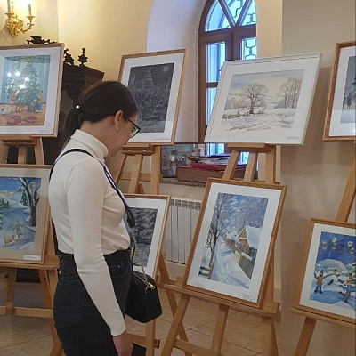 В музее комплекса «Сергиевская Слобода» Борского благочиния открылась выставка «Рождественские каникулы»