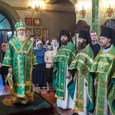 В Вербное воскресение епископ Городецкий и Ветлужский Августин совершил Божественную литургию