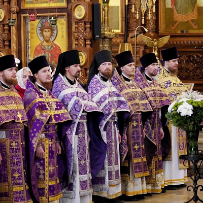 Епископ Городецкий и Ветлужский Парамон сослужил Главе Нижегородской митрополии в Александро-Невском кафедральном соборе Нижнего Новгорода
