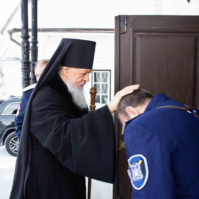 В Неделю о Страшном Суде епископ Городецкий и Ветлужский Августин совершил Божественную литургию в Городецком Феодоровском мужском монастыре