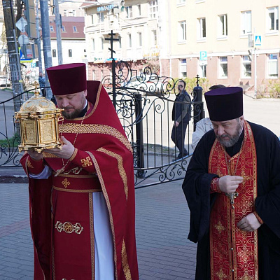 В Нижегородском благочинии встретили ковчег с частицей мощей святого праведного Алексия Бортсурманского