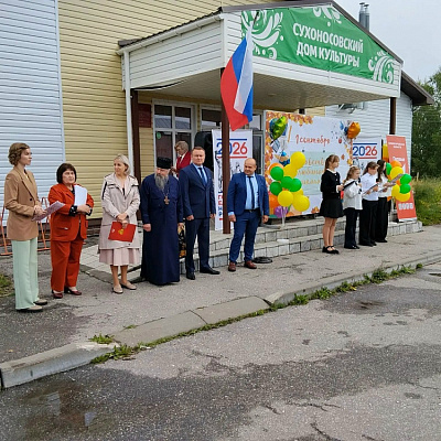 Благочинный Ковернинского округа поздравил школьников села Скоробогатово с Днём знаний