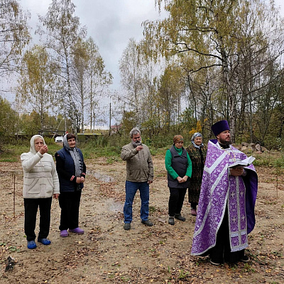  В деревне Покровское Семеновского округа заложили фундамент будущего храма