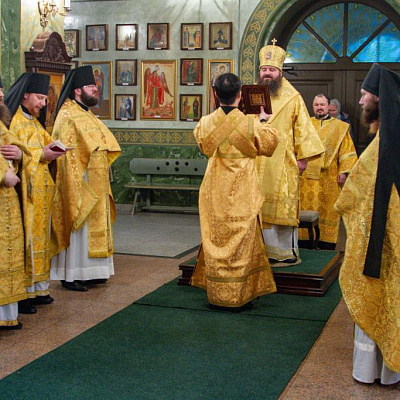 В день памяти великомученика Артемия Антиохийского епископ Городецкий и Ветлужский Парамон совершил Божественную литургию в Городецком Феодоровском мужском монастыре