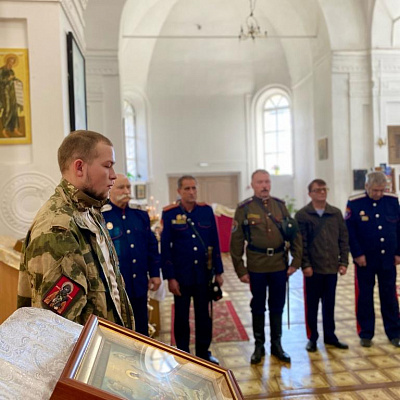 Прием новобранцев в казачье общество «Хутор Покровский» в Шахунском благочинии