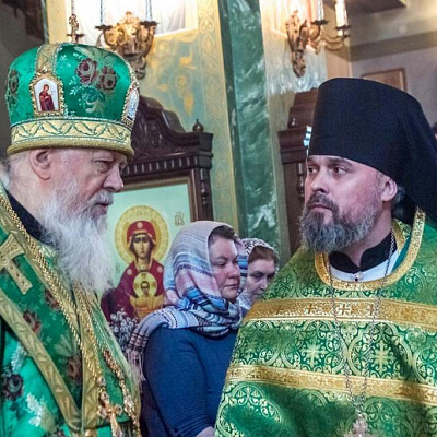 В Вербное воскресение епископ Городецкий и Ветлужский Августин совершил Божественную литургию