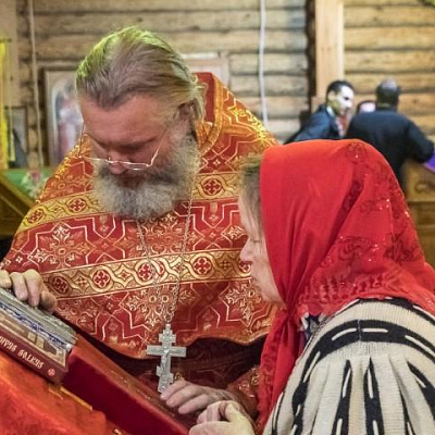 Епископ Городецкий и Ветлужский Августин совершил Божественную литургию в храме Веры, Надежды, Любови и матери их Софии в поселке Буревестник Городецкого района