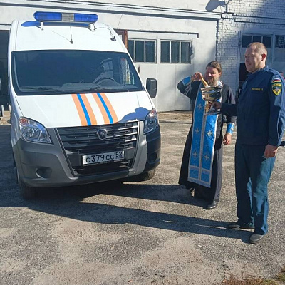 Священник Городецкого благочиния совершил молебны в пожарных частях городов Городца и Заволжья
