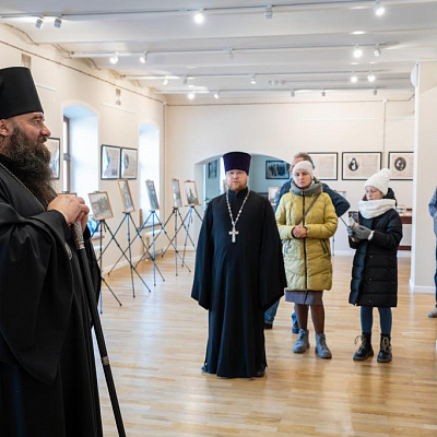 В Городецком Феодоровском мужском монастыре прошло открытие фотовыставки, посвященной 200-летию Кафедрального собора г. Городца