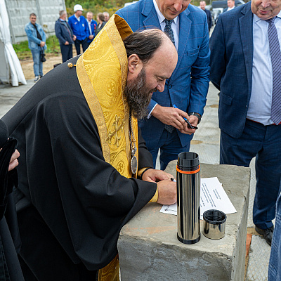 Епископ Городецкий и Ветлужский Парамон совершил закладку центра обработки данных ФНС России в Городце 