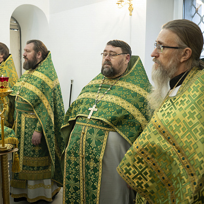 Епископ Городецкий и Ветлужский Парамон совершил Божественную литургию в храме иконы Божией Матери «Всех скорбящих Радость» р.п. Сокольское