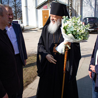 В Лазареву субботу епископ Городецкий и Ветлужский Августин совершил Божественную литургию в поселке Воскресенское